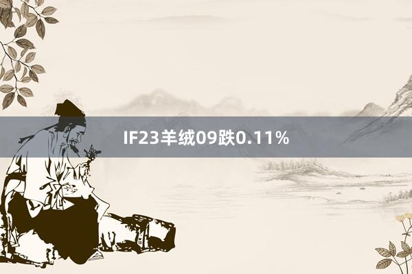 IF23羊绒09跌0.11%